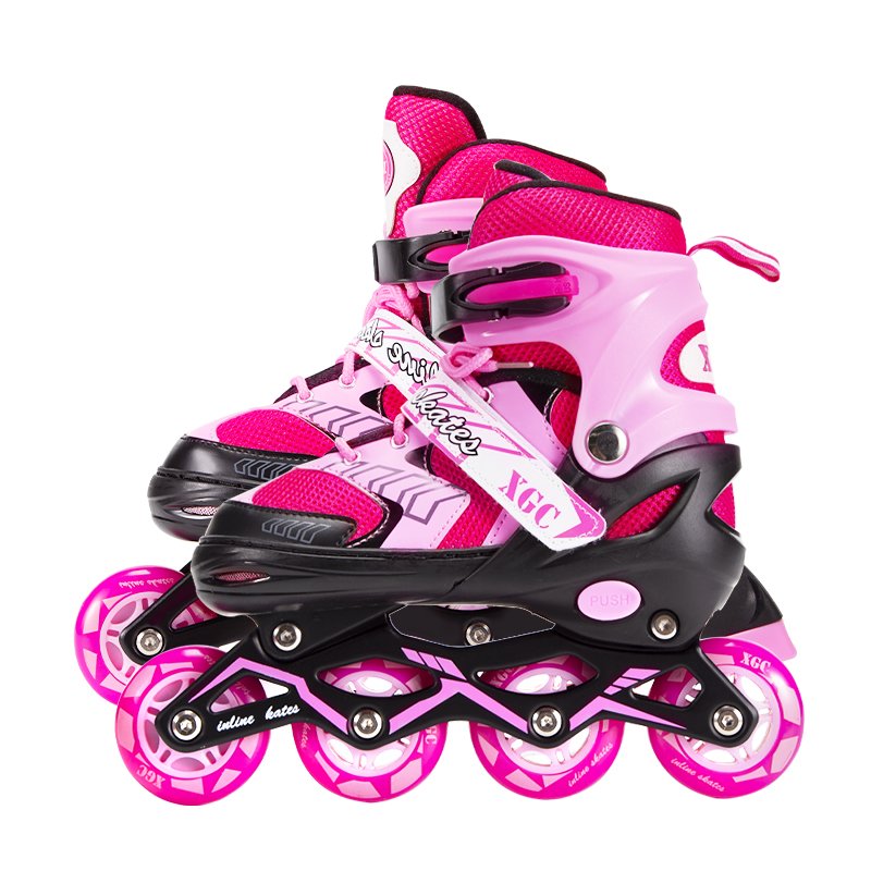 Wholesale Price Fashion Kids Inline Skates Flashing 4 Wheels Patines Roller Skates Shoes for Children Boys Girls