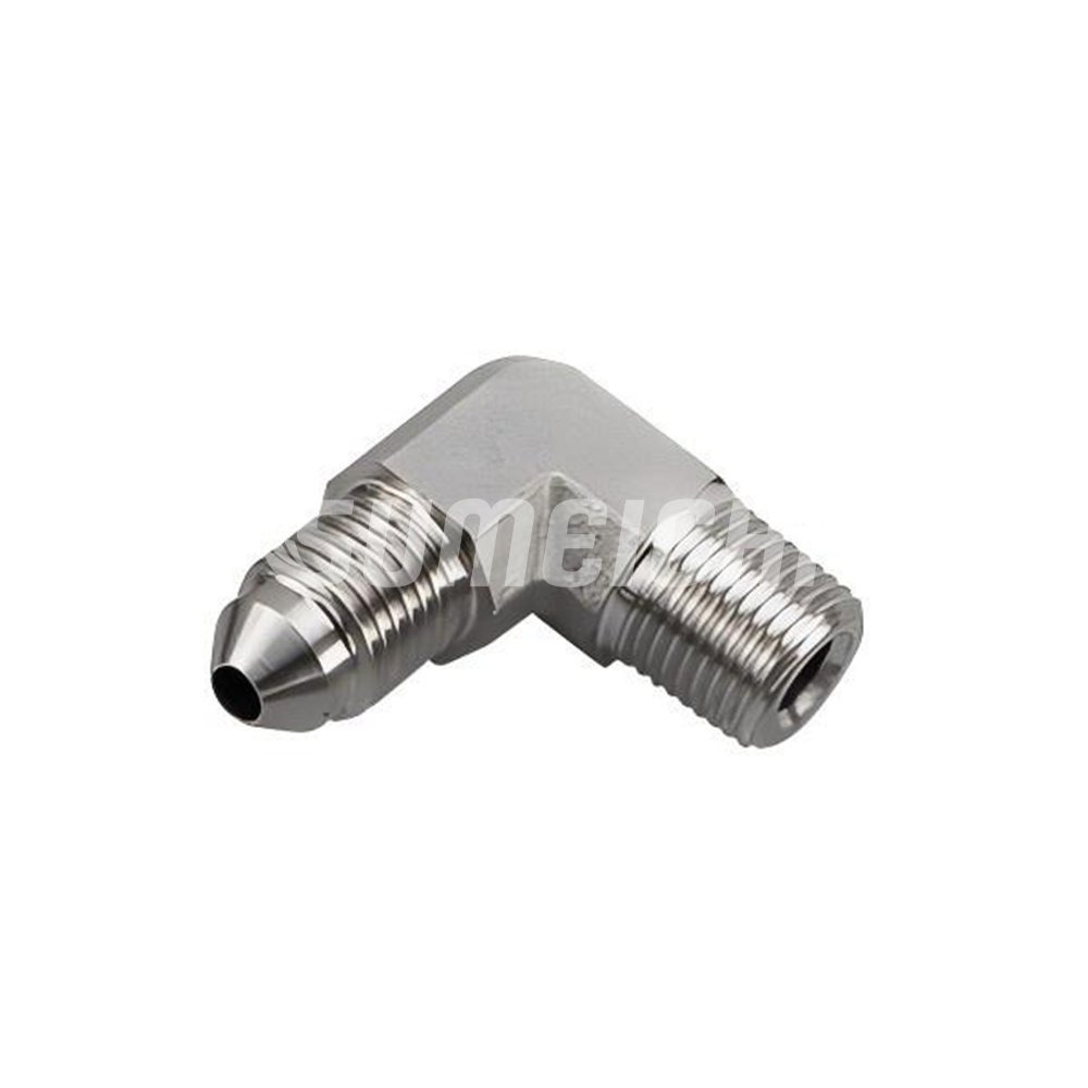 SUMEICHI Auto Parts Stainless Steel Straight 45/90 Degree AN3 AN4 Male Flare to 1/8" NPT Brake Line Hose Fitting
