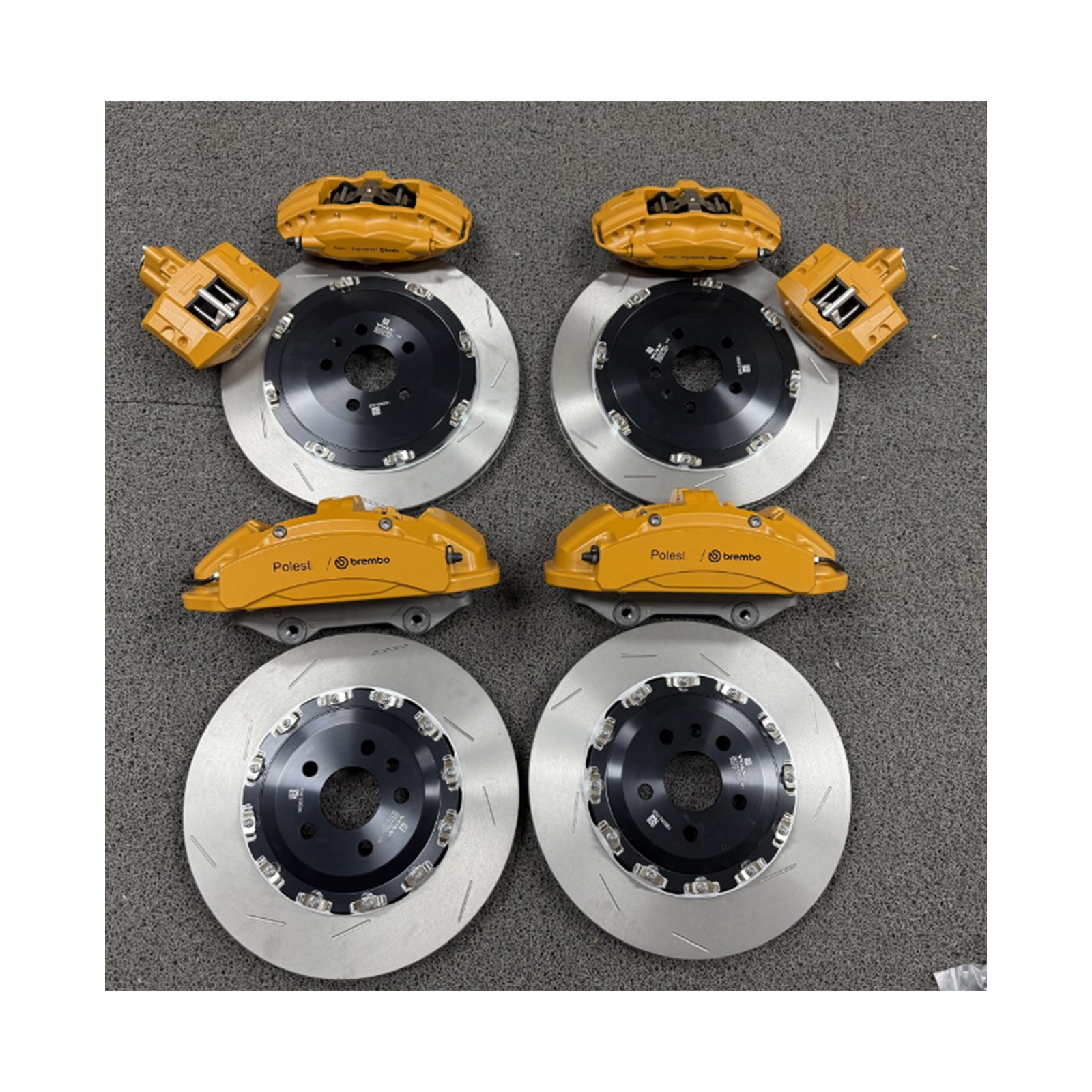 Brembo Four Piston With 362 Disc Rear Brembo F40 and Electronic Calipers Suitable for Volvo S60 XC90 V60 XC60 19 Inch Wheels