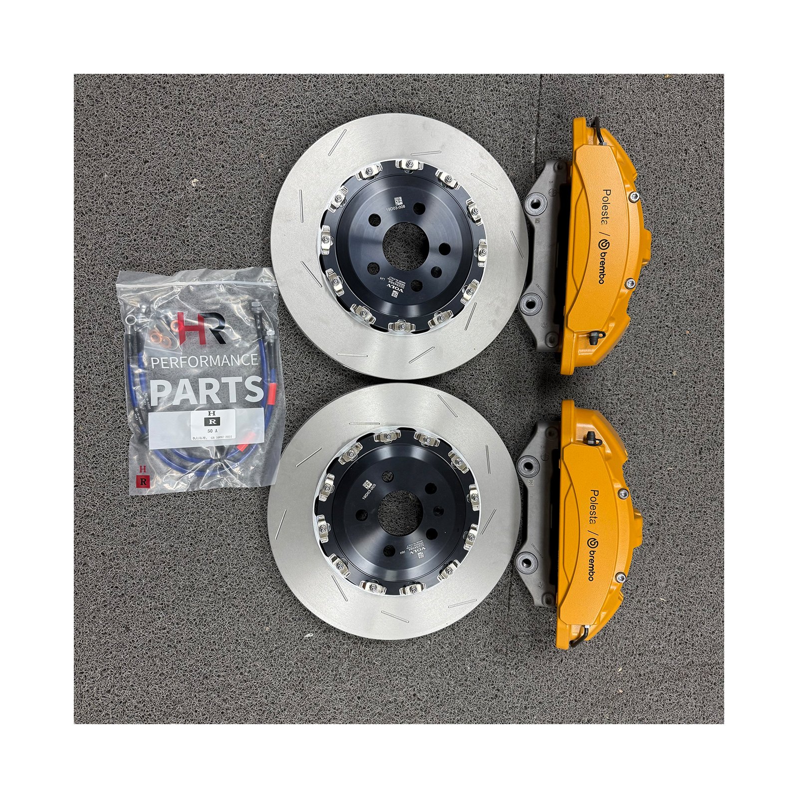 Brembo Four Piston With 362 Disc Rear Brembo F40 and Electronic Calipers Suitable for Volvo S60 XC90 V60 XC60 19 Inch Wheels