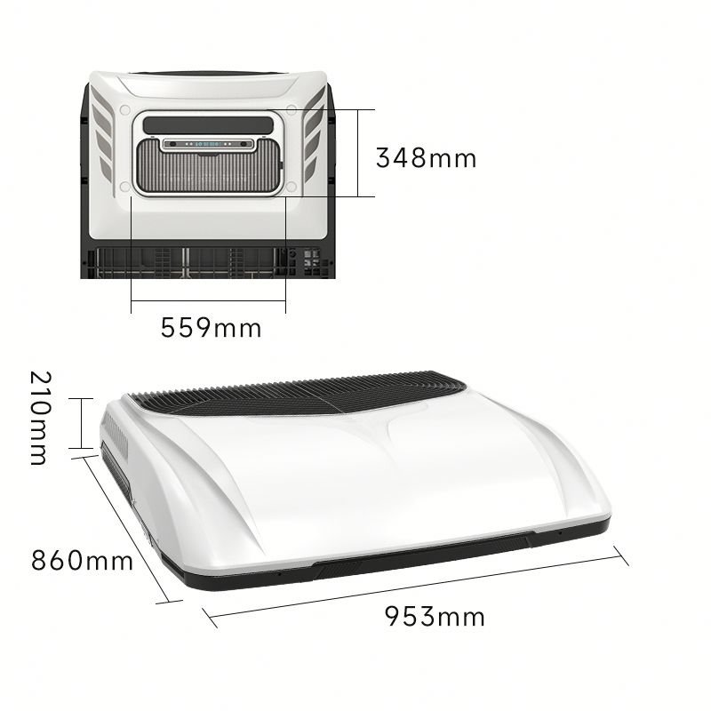 Universal Auto Parking Truck Sleeper Roof-Mounted Air Conditioner DC 12V 24V Rooftop AC