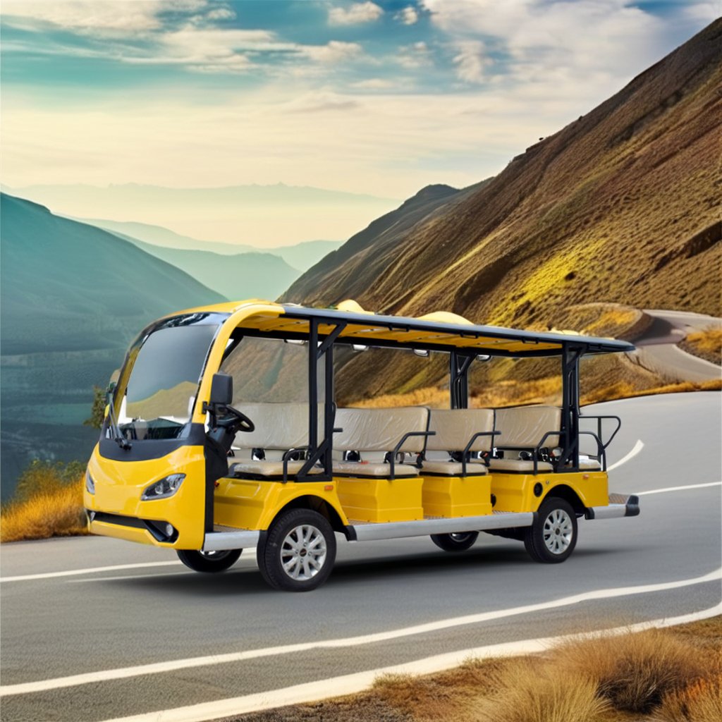 Chinese Factory Hot Selling Four-wheel Open Style 8 10 11 12 Seater Electric Sightseeing Car