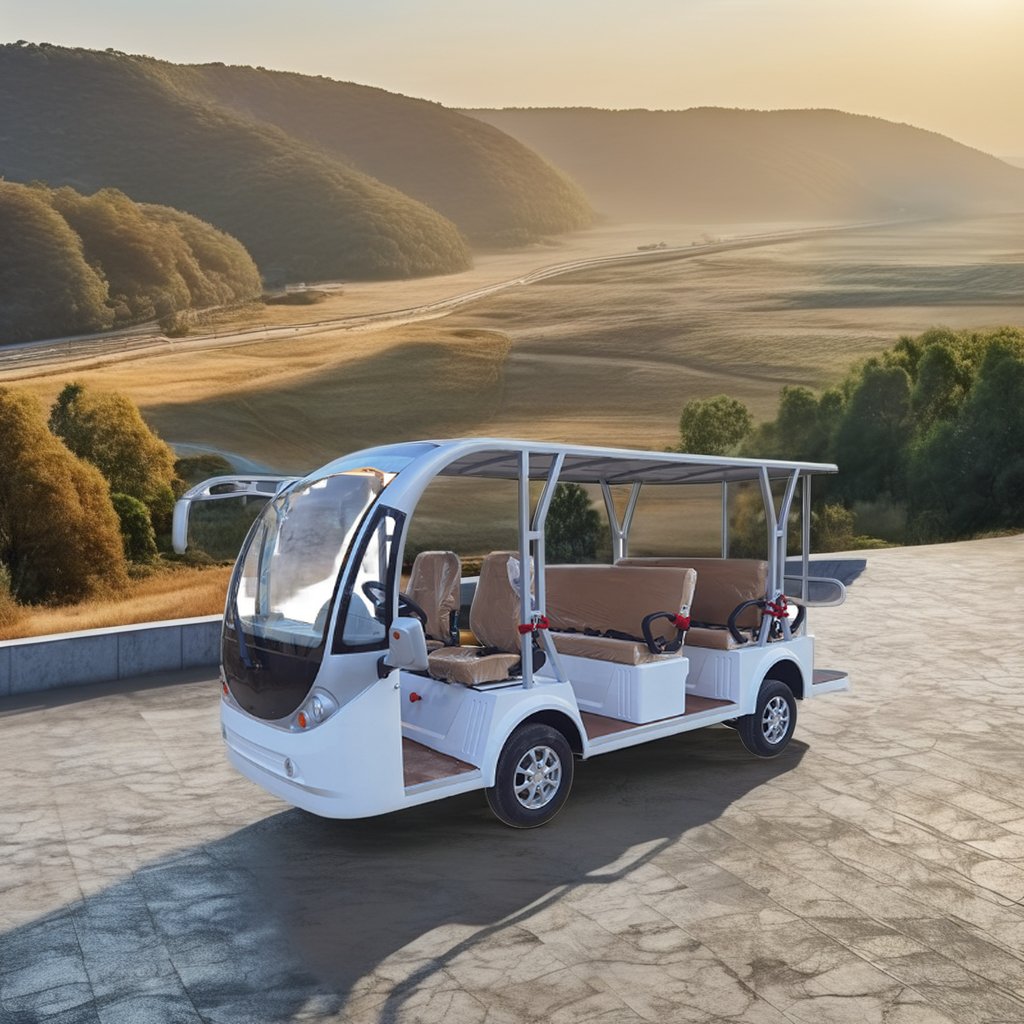 Chinese Factory Hot Selling Four-wheel Open Style 8 10 11 12 Seater Electric Sightseeing Car