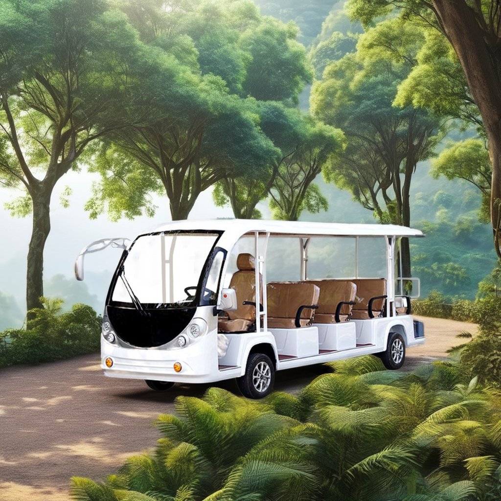 Chinese Factory Hot Selling Four-wheel Open Style 8 10 11 12 Seater Electric Sightseeing Car