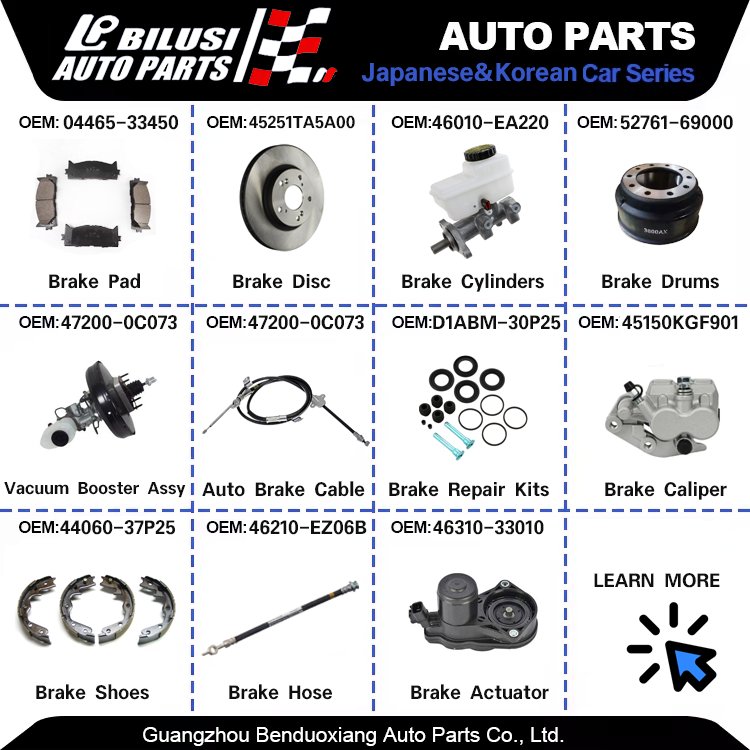 Bilusi Auto Brake Systems Master Cylinder for Toyota Nissan Honda Hyundai KIA Master Brake Cylinder