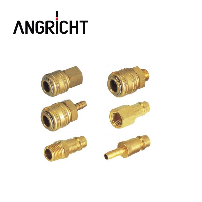 Euro German Type Steel Hose Barb Coupling Pneumatic Air Quick Coupler Brake Line Fittings