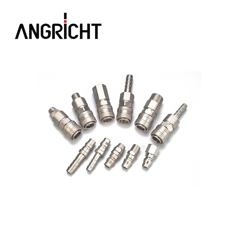Euro German Type Steel Hose Barb Coupling Pneumatic Air Quick Coupler Brake Line Fittings