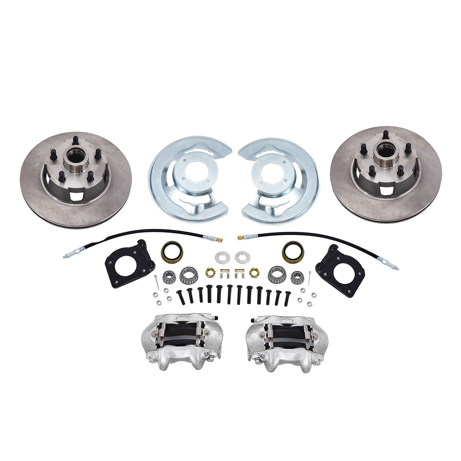 Front Power Disc Brake Conversion Kit for 1964-66 Ford Mustang Drilled Rotor