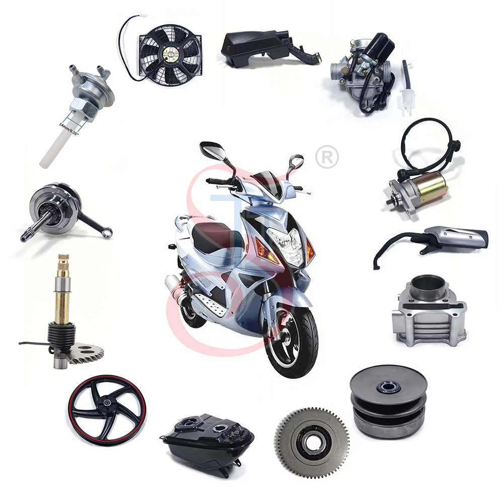 New GY6 Exhaust Muffler Online Wholesale Supplier Start Motor One-stop Service Cylinder Assy Motorcycle Scooter Accessories