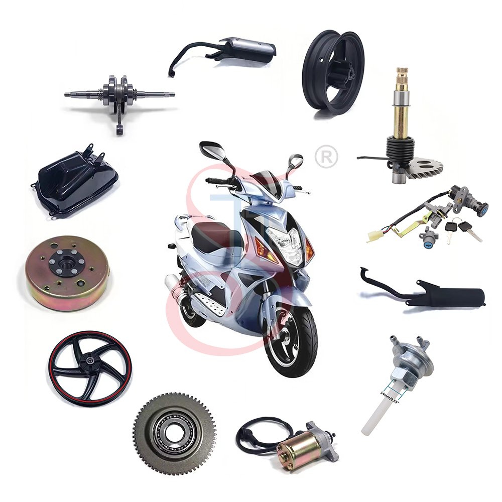 New GY6 Exhaust Muffler Online Wholesale Supplier Start Motor One-stop Service Cylinder Assy Motorcycle Scooter Accessories