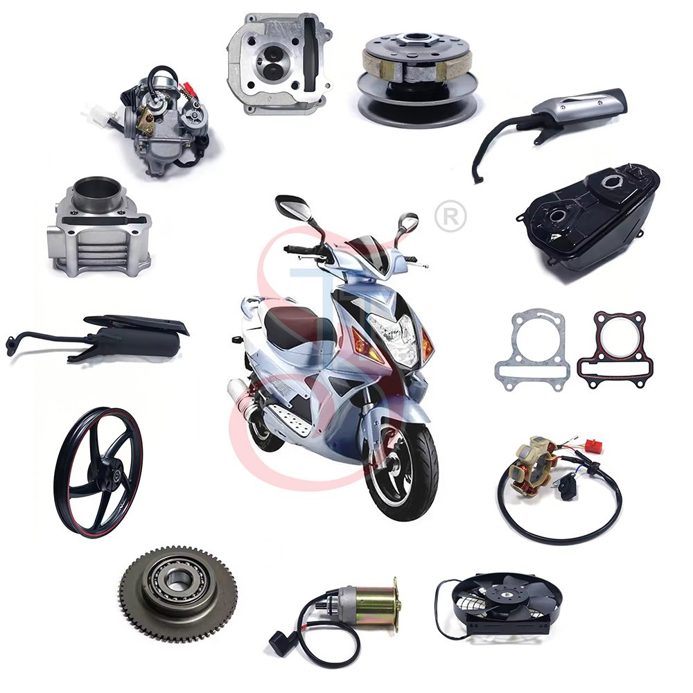 New GY6 Exhaust Muffler Online Wholesale Supplier Start Motor One-stop Service Cylinder Assy Motorcycle Scooter Accessories