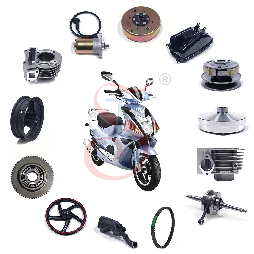 New GY6 Exhaust Muffler Online Wholesale Supplier Start Motor One-stop Service Cylinder Assy Motorcycle Scooter Accessories