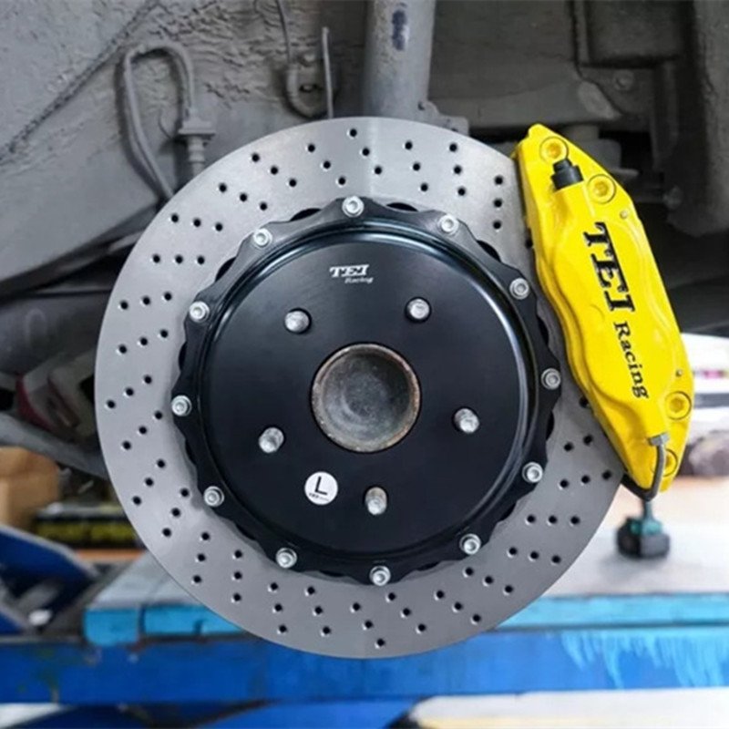 Front BIG BRAKE KIT 4-Piston Caliper 2-Piece Vented Rotor 300x28mm for Mazda 2 DEMIO 2007-2014 Mazda2 2016-2019 16inch Wheel