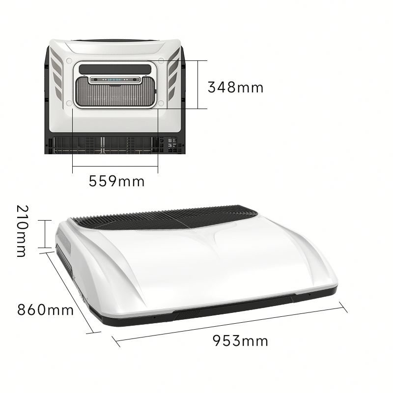 New Design 12V Electric Auto Parking Air Conditioner Fast Cooling 24V Truck Roof Air Conditioner for Cars & Trucks