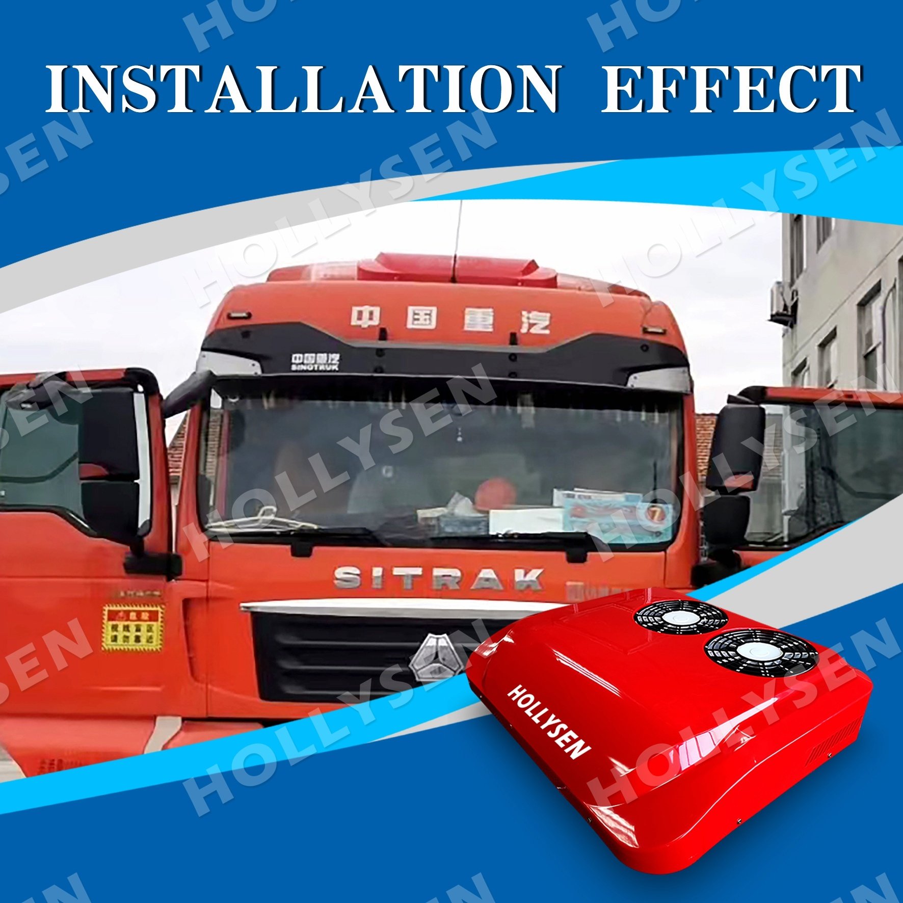 Chinese Factory Parking Air Cooler Conditioner, Air Conditioning System for Recreational Diesel Vehicle Conditioner 24V Air