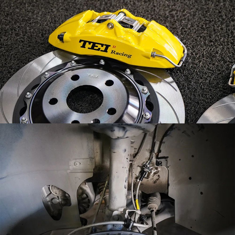 Front Big Brake Kit P40NS 4 Piston Caliper With 330*28 mm Rotor BBK Auto Brake System for Volkswagen Golf 7 17 Inch Car Rim
