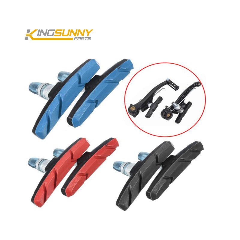 Accessory Bike Tricolor V Brake Universal Card Mounted Silent Brake Pads for Bicycles Brake Leather Mountain Bike Dead Speed