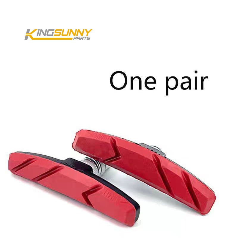 Accessory Bike Tricolor V Brake Universal Card Mounted Silent Brake Pads for Bicycles Brake Leather Mountain Bike Dead Speed