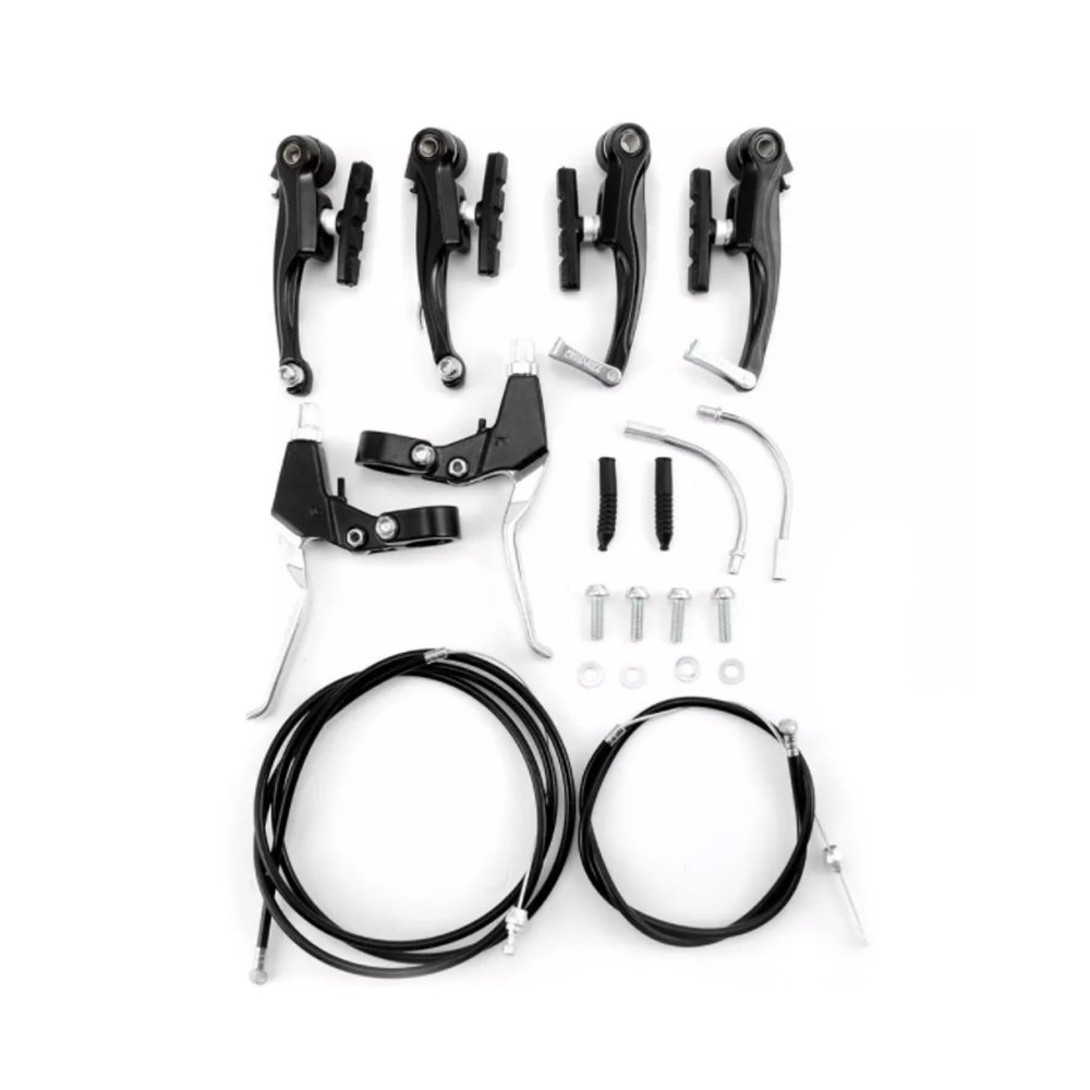 Alloy v Brake Set for Kids' BMX & Mountain Bike Includes Disc Brake System and Caliper Brake Components Made of Aluminum Alloy