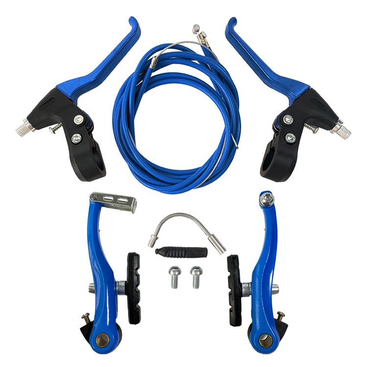 Alloy v Brake Set for Kids' BMX & Mountain Bike Includes Disc Brake System and Caliper Brake Components Made of Aluminum Alloy