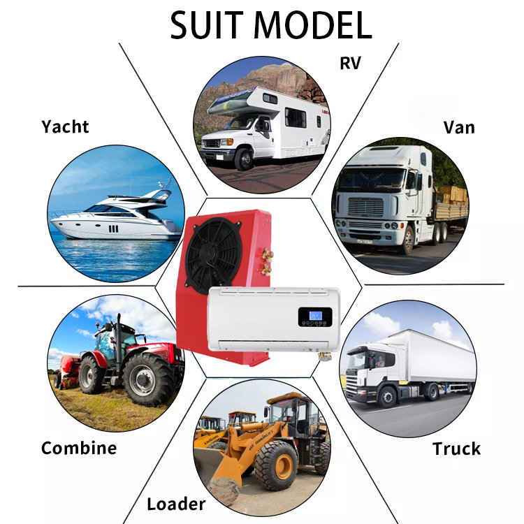 12v Aftermarket Roof Top Window air Conditioner Truck Camper Rv air Conditioner for Sale
