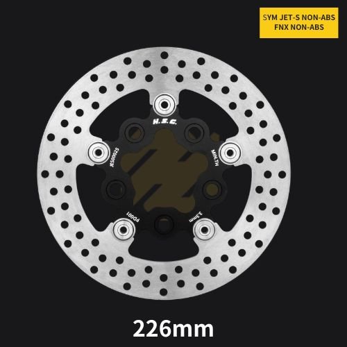[Ready to Ship] Motorcycle 226MM Front Floating Brake Discs Rotors for SYM JET-S NON-ABS