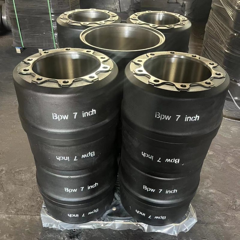 Export Quality OE 0310967190 BPW 7'' Brake Drum Semi-trailer Axle Parts Chinese Manufacturer Brake Drum