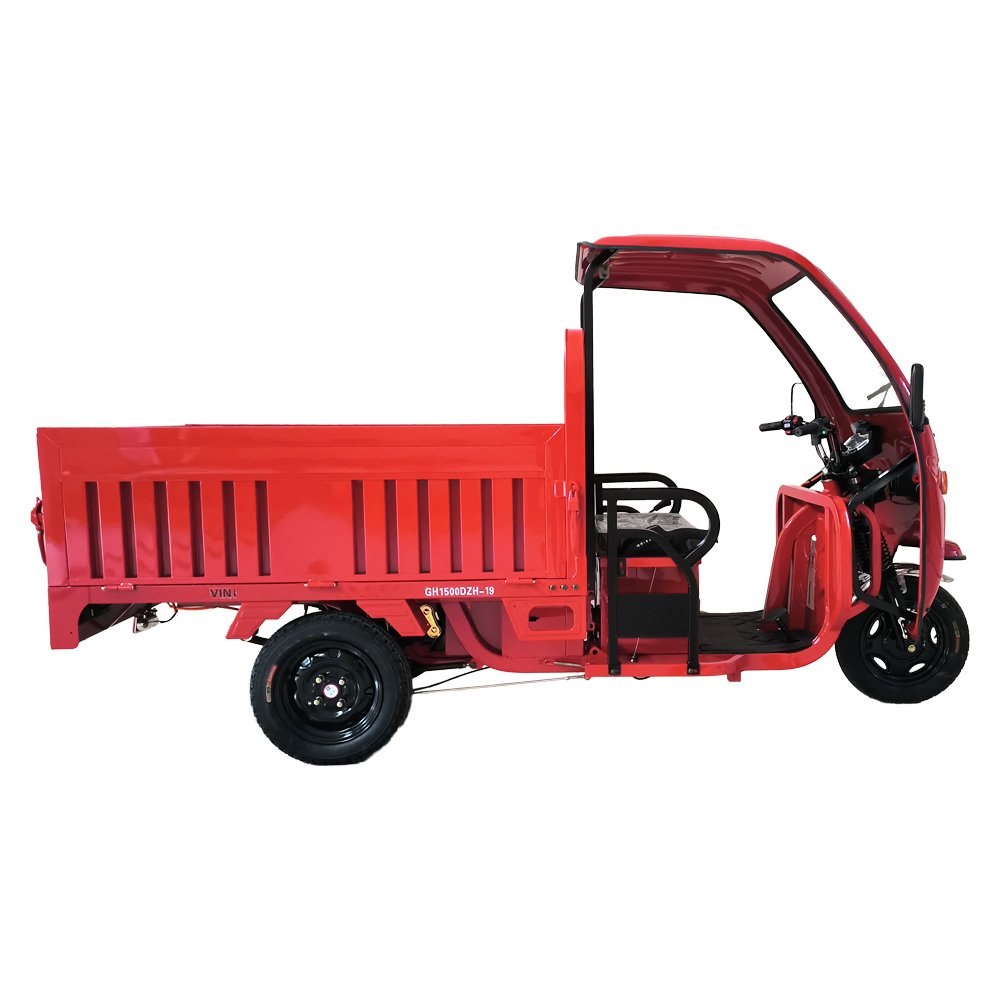Open Farming Vendors Cargo Rickshaw Electric Cargo Truck 3 Wheels Transport Motorcycle Electric Cabin Tricycle with Shed