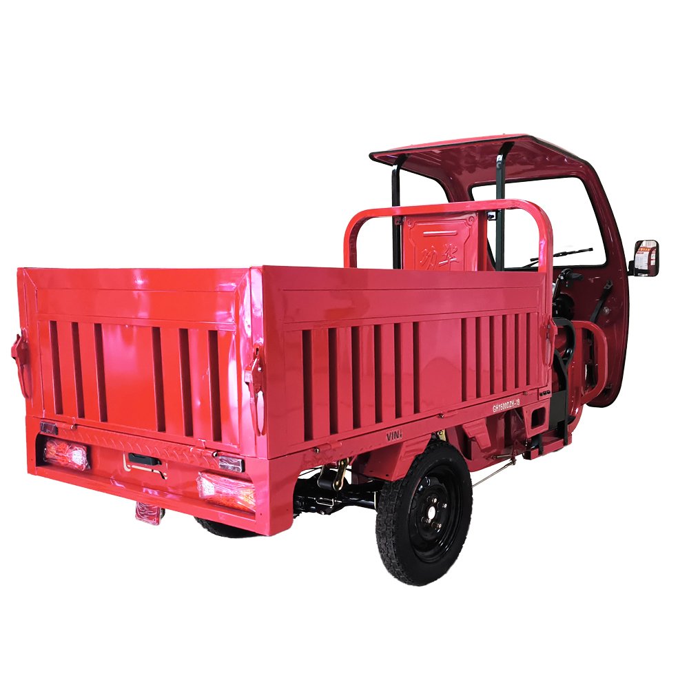Open Farming Vendors Cargo Rickshaw Electric Cargo Truck 3 Wheels Transport Motorcycle Electric Cabin Tricycle with Shed