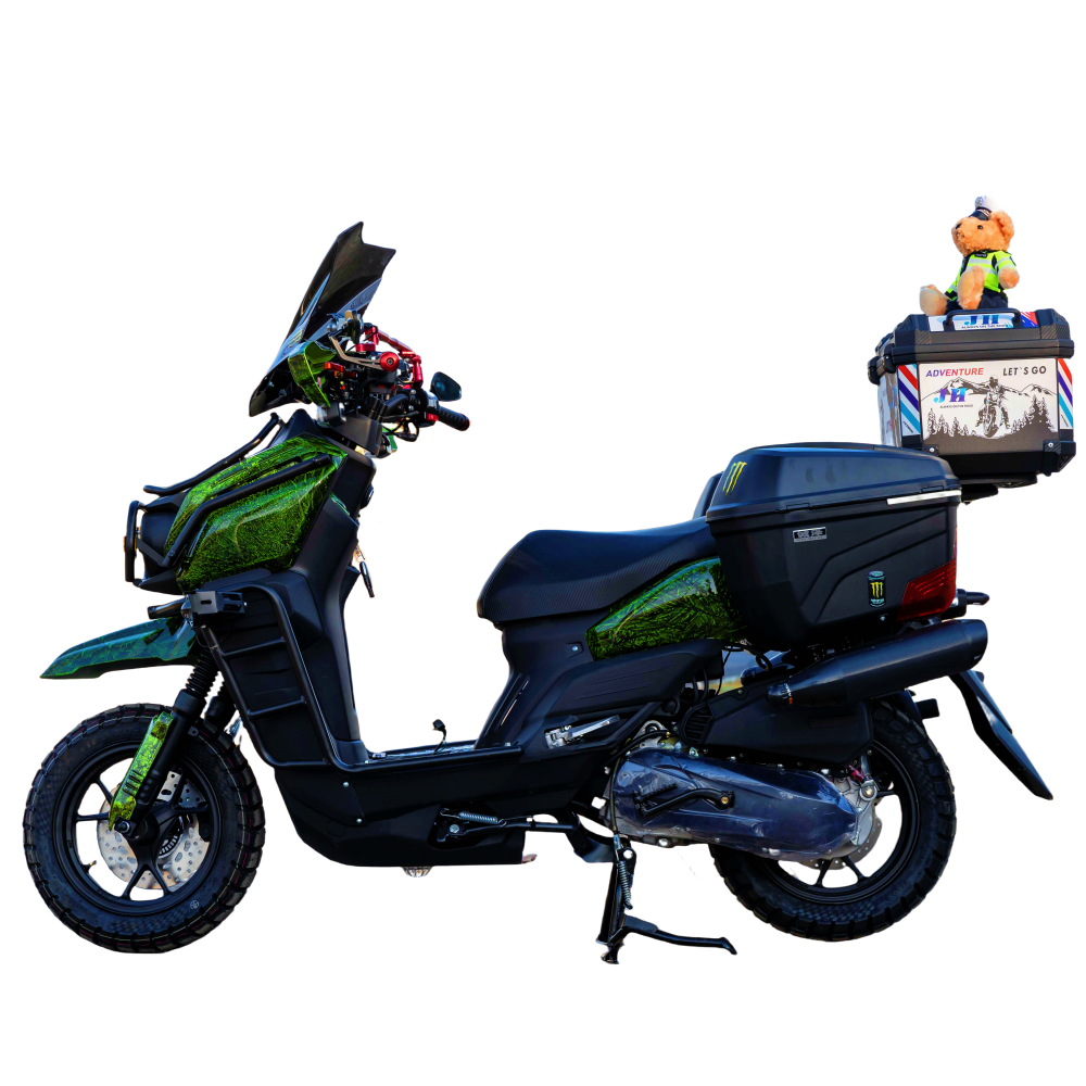 EPA Dot Certified 150cc & 200cc Gas Scooters Front & Rear Disc Brake Sale on Adult Gasoline Motorcycles Moped