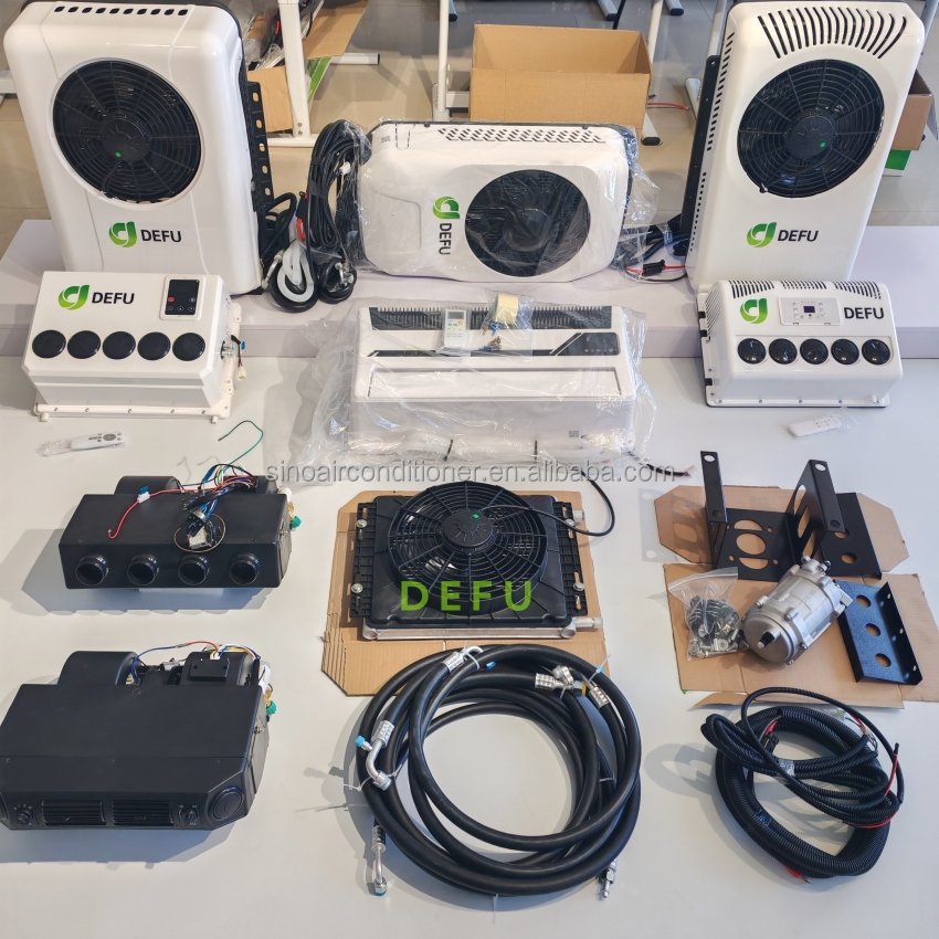 Electric Cooler Conditioning Van Tractor 24V 12V Parking 12 Volt Air Conditioner for Truck Cabin