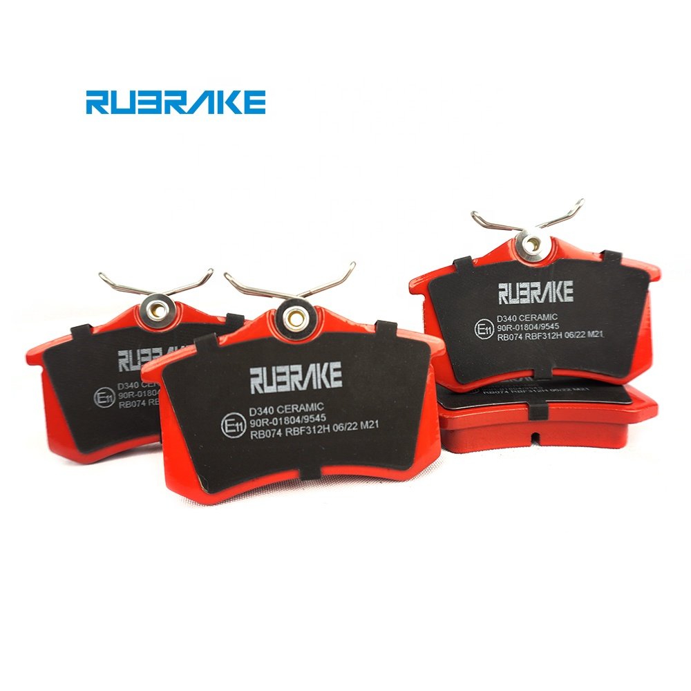 RUBRAKE Car Spare Parts Auto Disc Brake Pads Front Semi-metallic Brake Pads With Emark