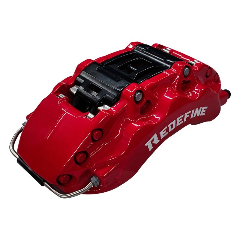 Redefine High Performance Forged Aviation Aluminum Alloy Universal 6 Piston Brake Calipers Fit 17''- 332-370mm Brake Kit