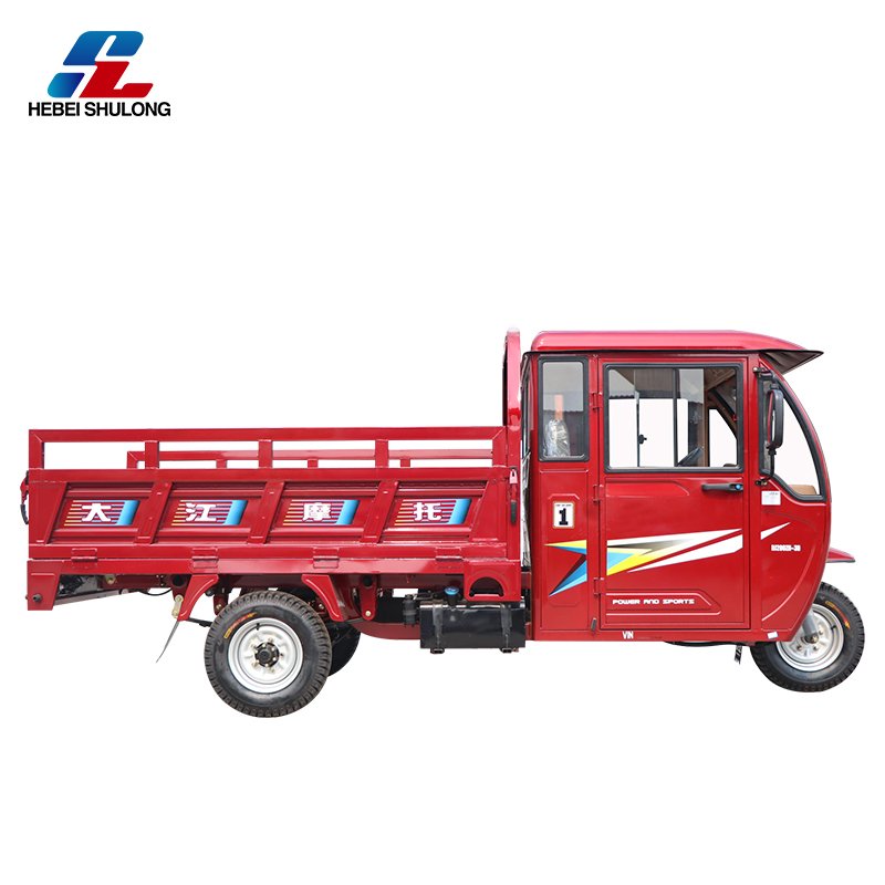 200cc Engine Open Cab Motorized Motorcycle Semi-Closed Gasoline for Cargo Use
