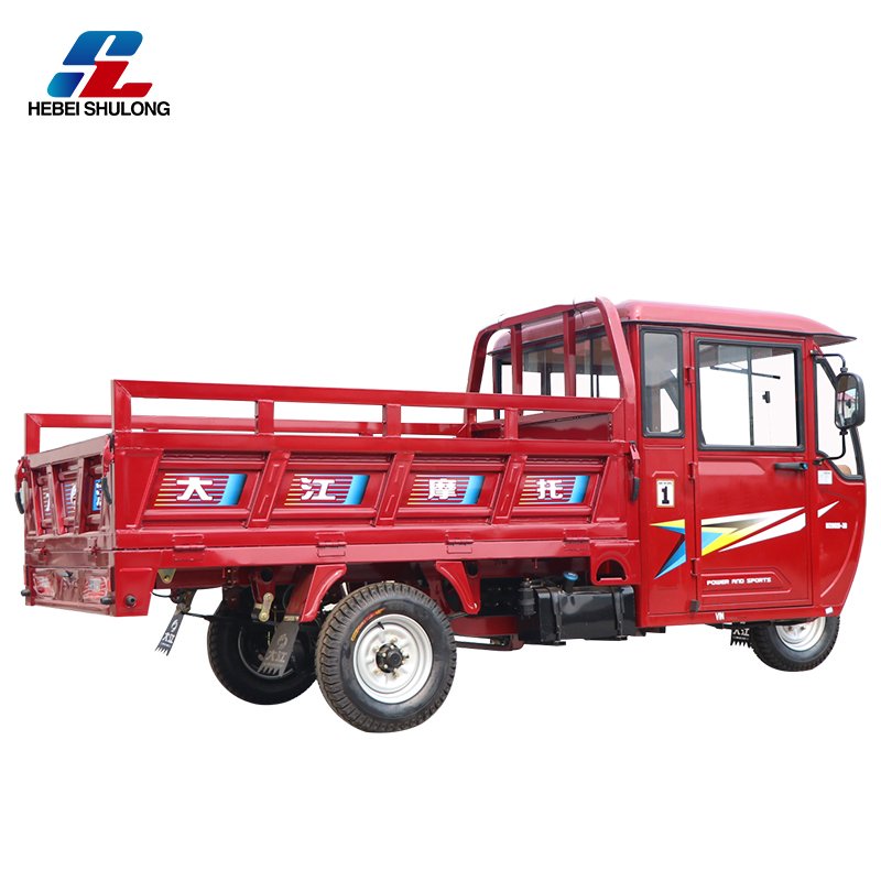 200cc Engine Open Cab Motorized Motorcycle Semi-Closed Gasoline for Cargo Use