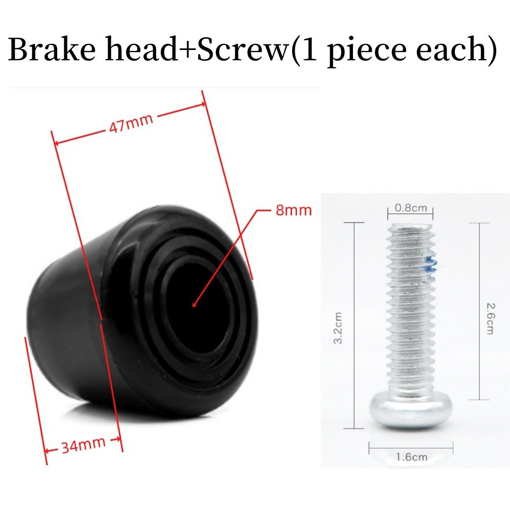 Oem Custom Roller Skates Toe Stops Plugs Rubber Brake Block Stoppers 82A PU Toe Stops Replacement Skate Accessories