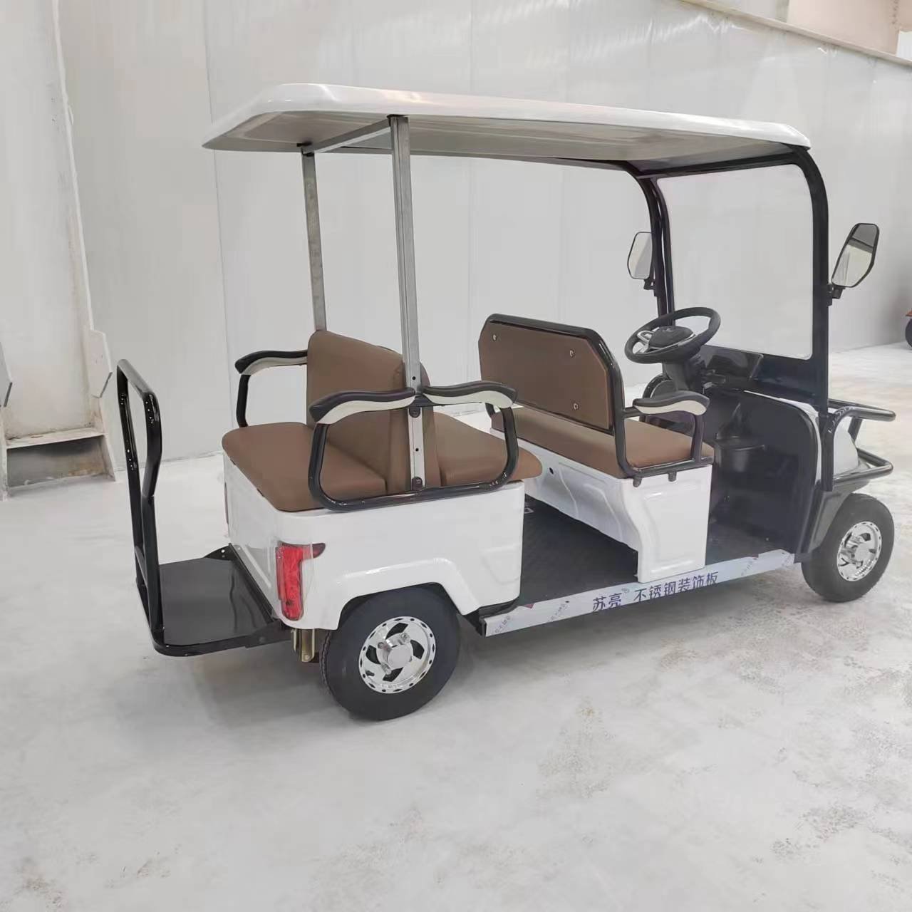New Popular 1000W 4 Wheel E-bike for Passenger 4 Seat 6 Seat Electric Scooter Cart with Roof Battery Bike 4 Wheel