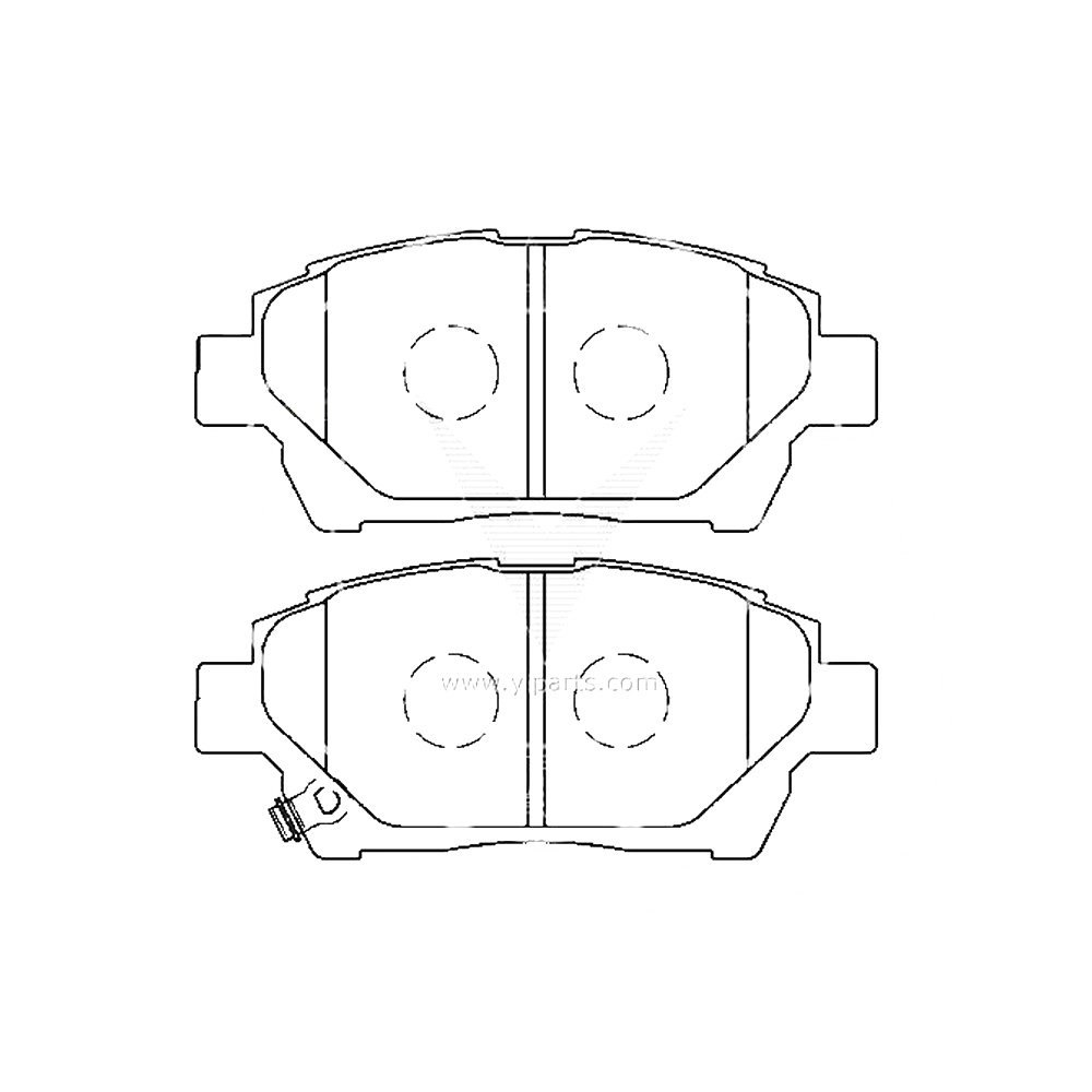 SDCX Manufacturer Supply Top Quality No Noise No Dust Ceramic Brake Pad 04465-0D020 for Toyota