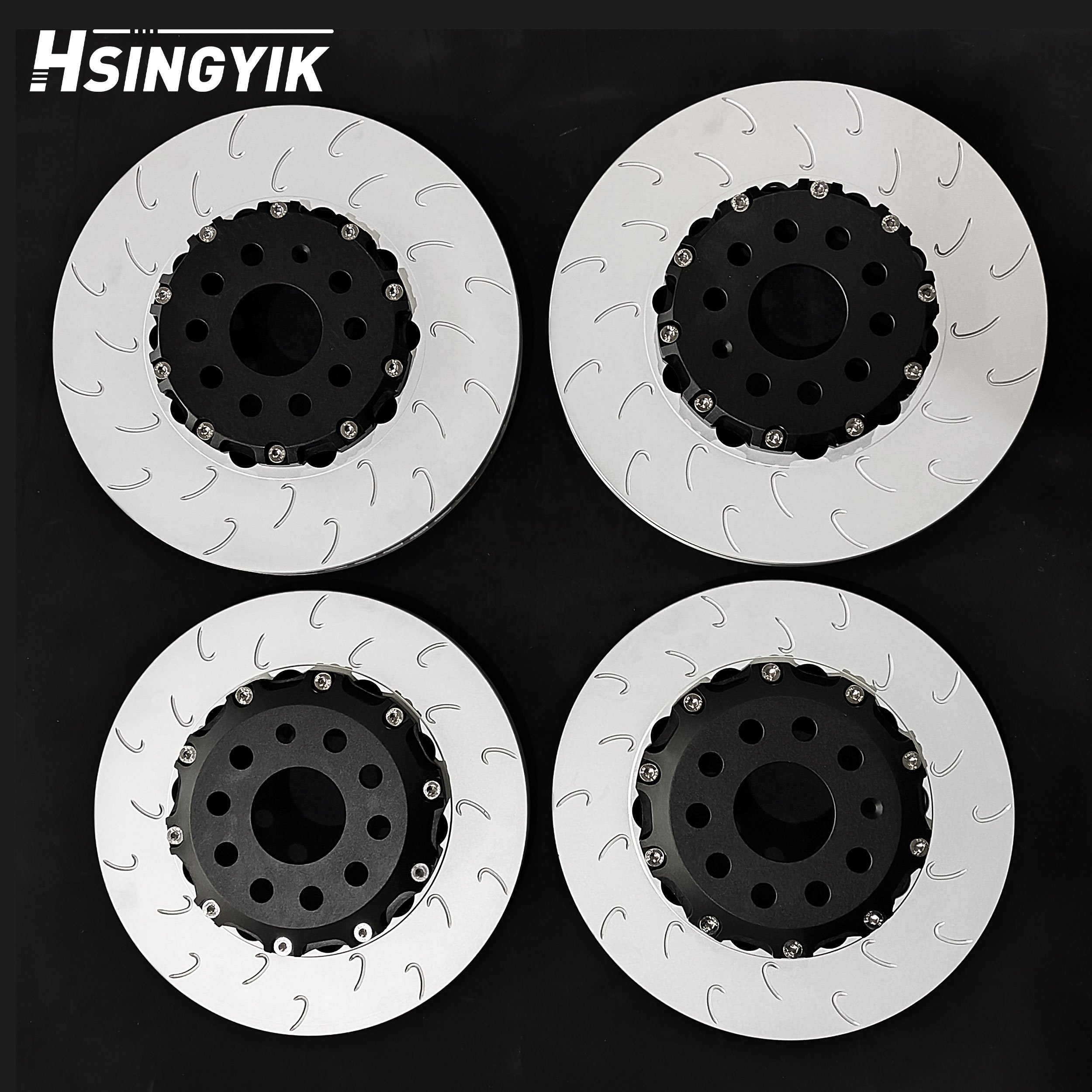 Hsingyik 380X32MM Two-Piece Stock Diameter Front Brake Disc Rotor for Tesla Model S Plaid
