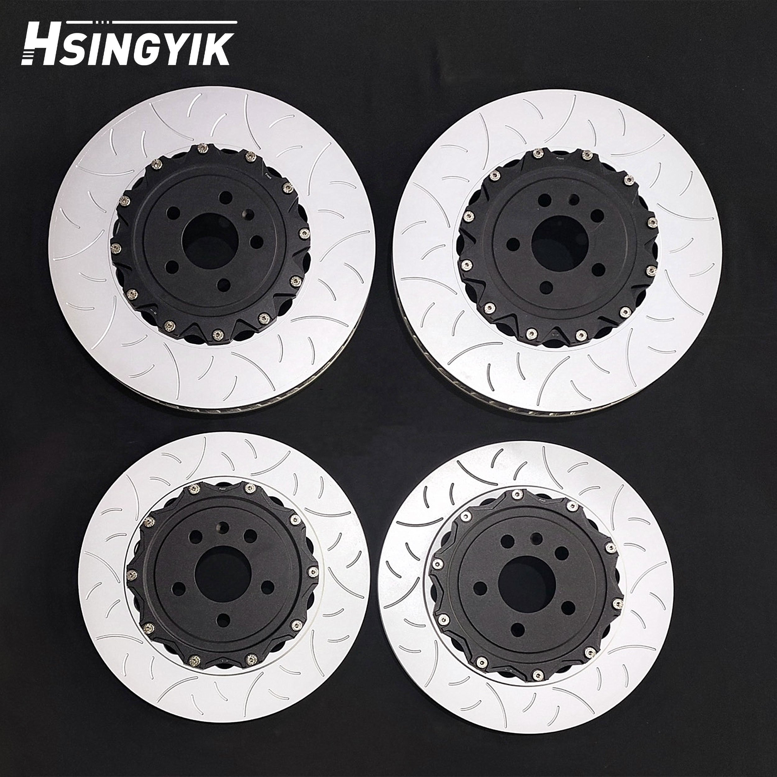 Hsingyik 380X32MM Two-Piece Stock Diameter Front Brake Disc Rotor for Tesla Model S Plaid