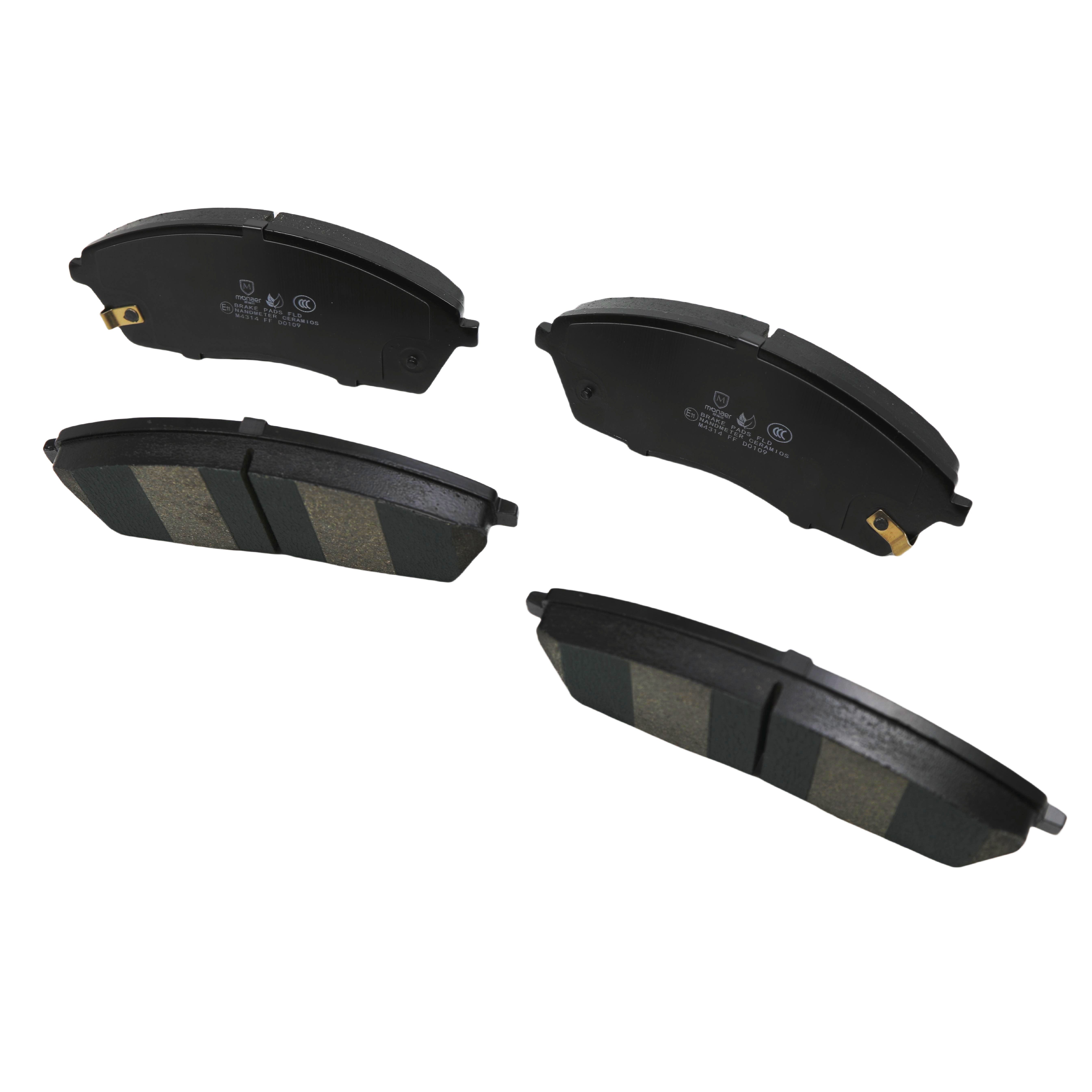 Auto Spare Parts Disc Brake Pad Car Brake Parts Manufacturer Monaer Ceramic Brake Pads for SUNRAY