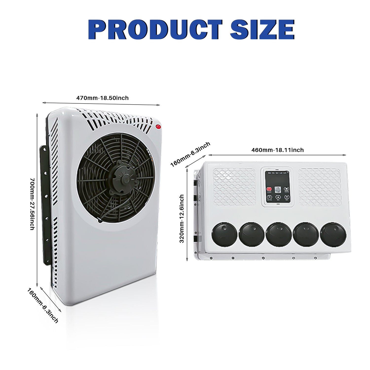 Auto Air Conditioning 12V 24V Electric Truck Air Conditioner for Car