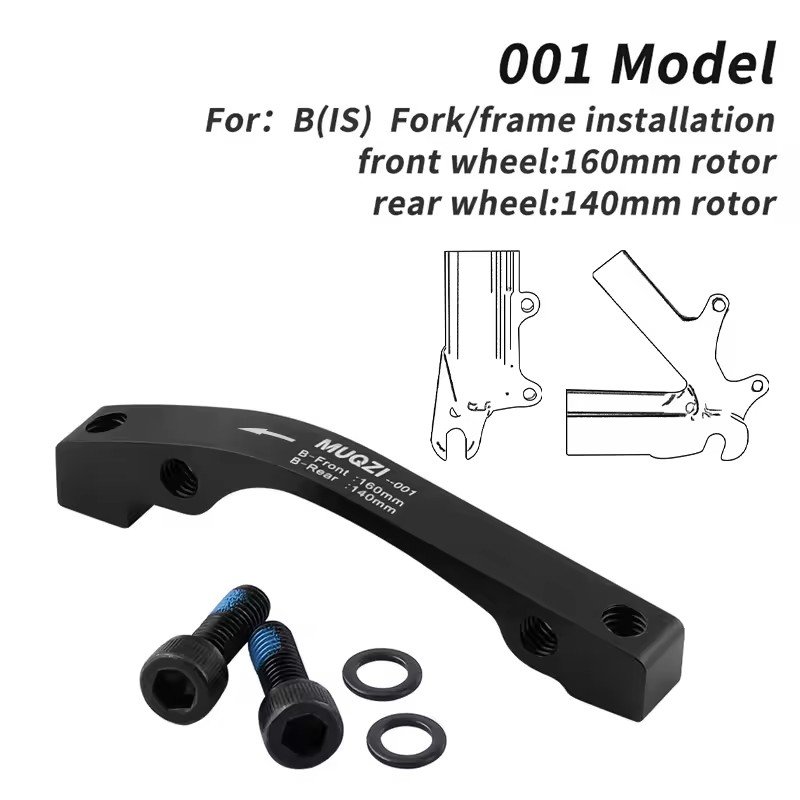Bicycle Disc Brake Base Pads Set Mountain Bike PM/IS 160 180 203 MM Aluminum Alloy Caliper Brake Adapter Mtb