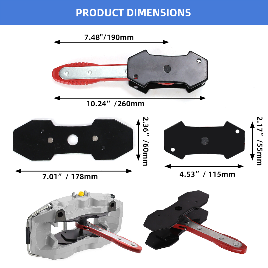 Brake Caliper Press Tool 360 Degree Swing Ratchet Expander Compressor Wrench Car Wheel Piston Spreader