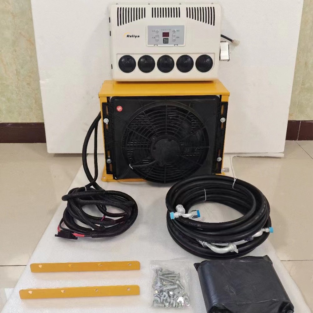 OEM Customer's LOGO Auto Air Conditioning 12V 24V Electric Truck Air Conditioner for Car