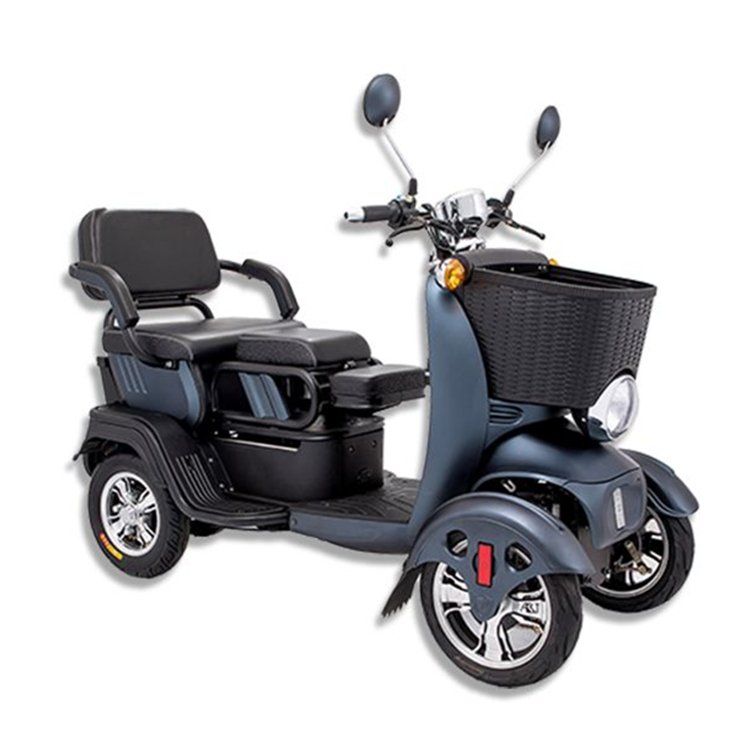 Outdoor Leisure Fashion 4 Wheel Electric Mobility Scooter Power Elderly Scooter Electric Handicapped Mobility Commuting Car