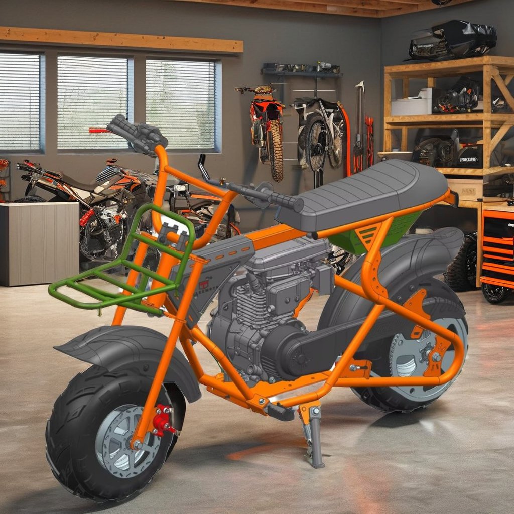 Fourstar New Automatic Transmission Gas Dirt Bike Adult Off-Road Mini Bikes for Kids