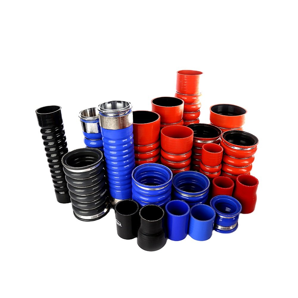 HV-SH13 Turbo Hose for Truck D1= 3inch D2= 4inch L= 8-3/4inch With 5 Rings