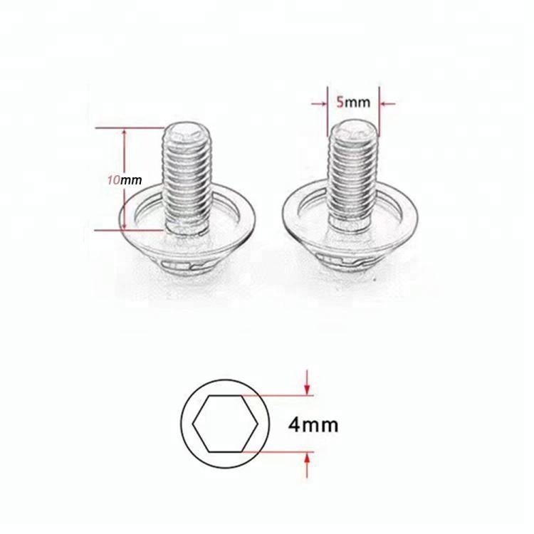 ZTTO Road Bike C Brake Caliper Bolts Ultra Light AL 7075 Bicycle Caliper Brake Screw Kit for Parts ULTEGRA 105 DA Bike Parts