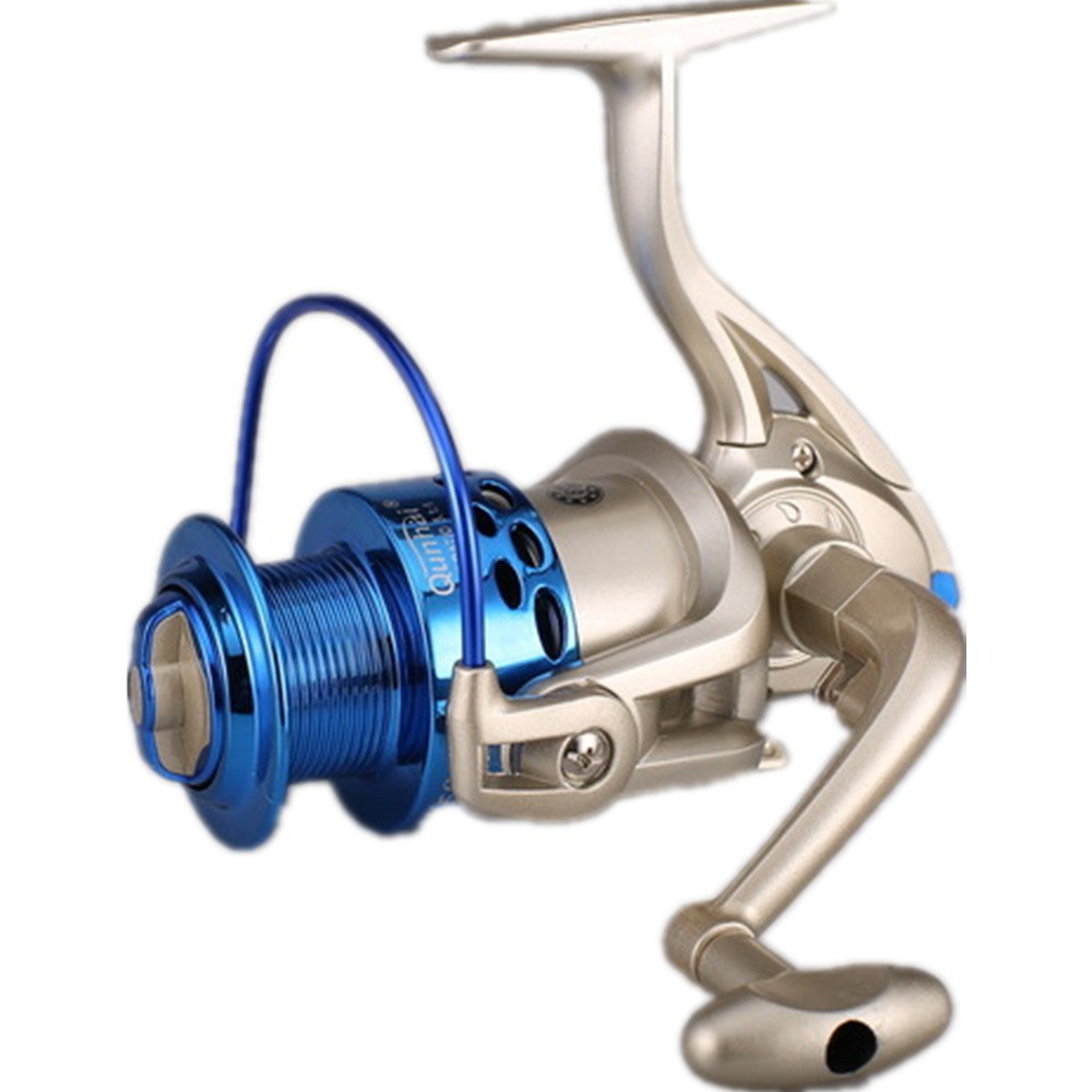 2024 Factory Wholesale Red Blue Color Smooth 8BB 5.1:1 Plastic Spool ABS Body Fishing Spinning Reel
